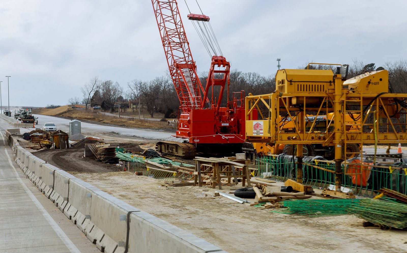 OCTOBER 18, 2019 NEW YORK, USA:Workers on a road construction in a street under reconstruction detail of road